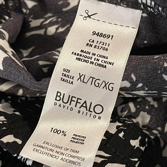 DAVID Bitton’s BUFFALO Soft‎ Pant in Black and White - Picture 9 of 13